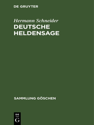 cover image of Deutsche Heldensage